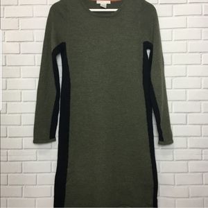 Design History Merino Wool Olive Tunic Dress  L